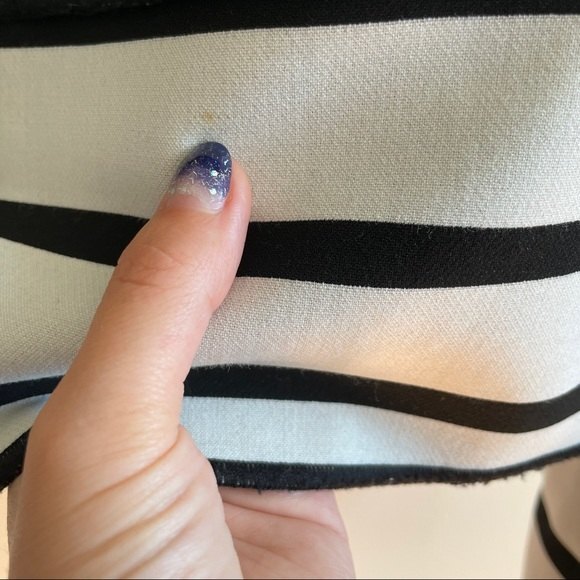 W by Worth Striped Collared Button Down Jacket Size 12 - Picture 7 of 9